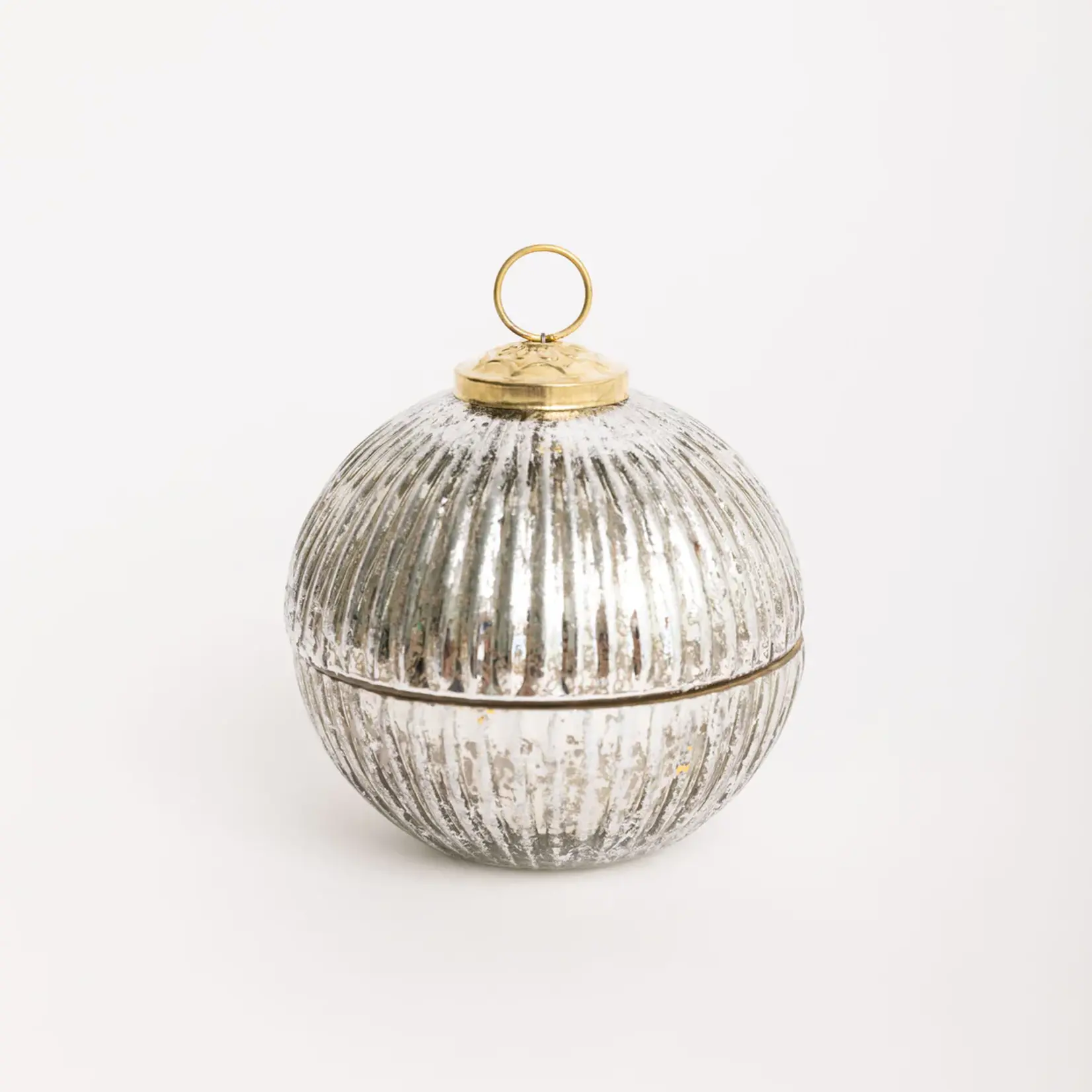 Silver Ornament Candle