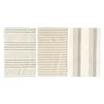 Set of 3 Cotton Striped Towel