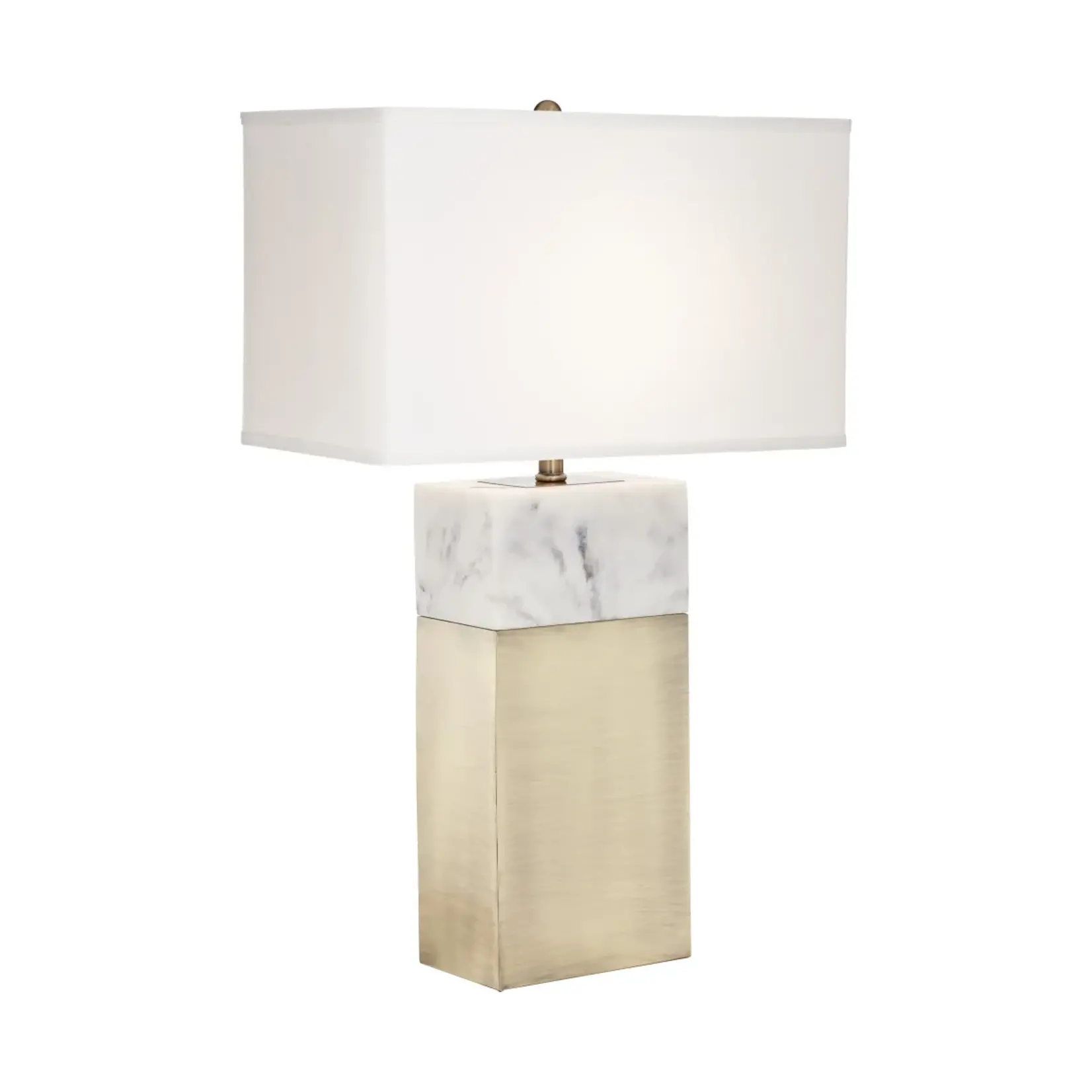 Imperial Marble w/Antique Brass Lamp