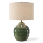 Moss Green Glaze Lamp- 24"