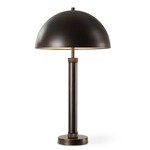 Oil Rubbed Bronze Lamp w/Metal Dome Shade- 27"