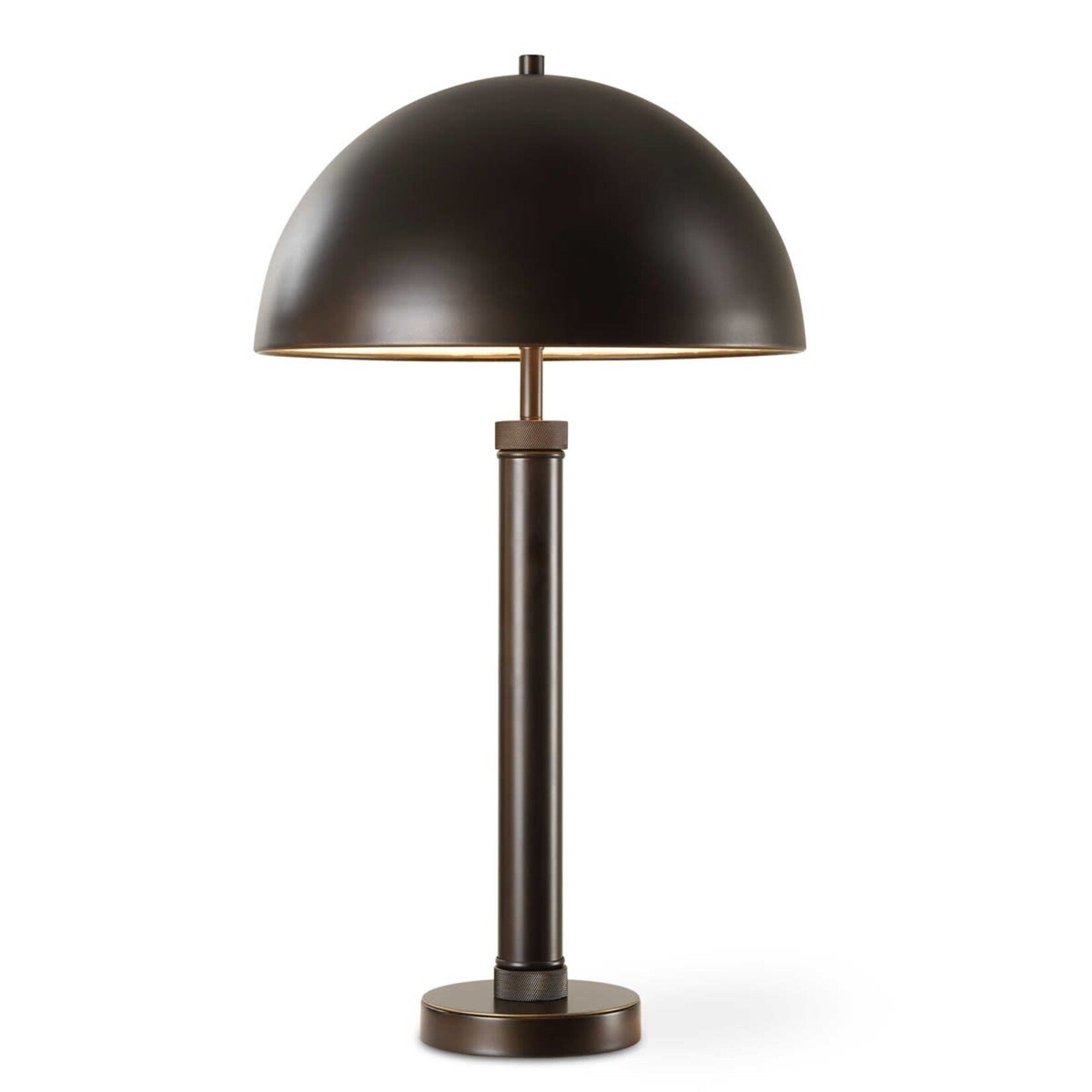 Oil Rubbed Bronze Lamp w/Metal Dome Shade- 27"