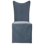 DELROY ARMLESS CHAIR, GRAY
