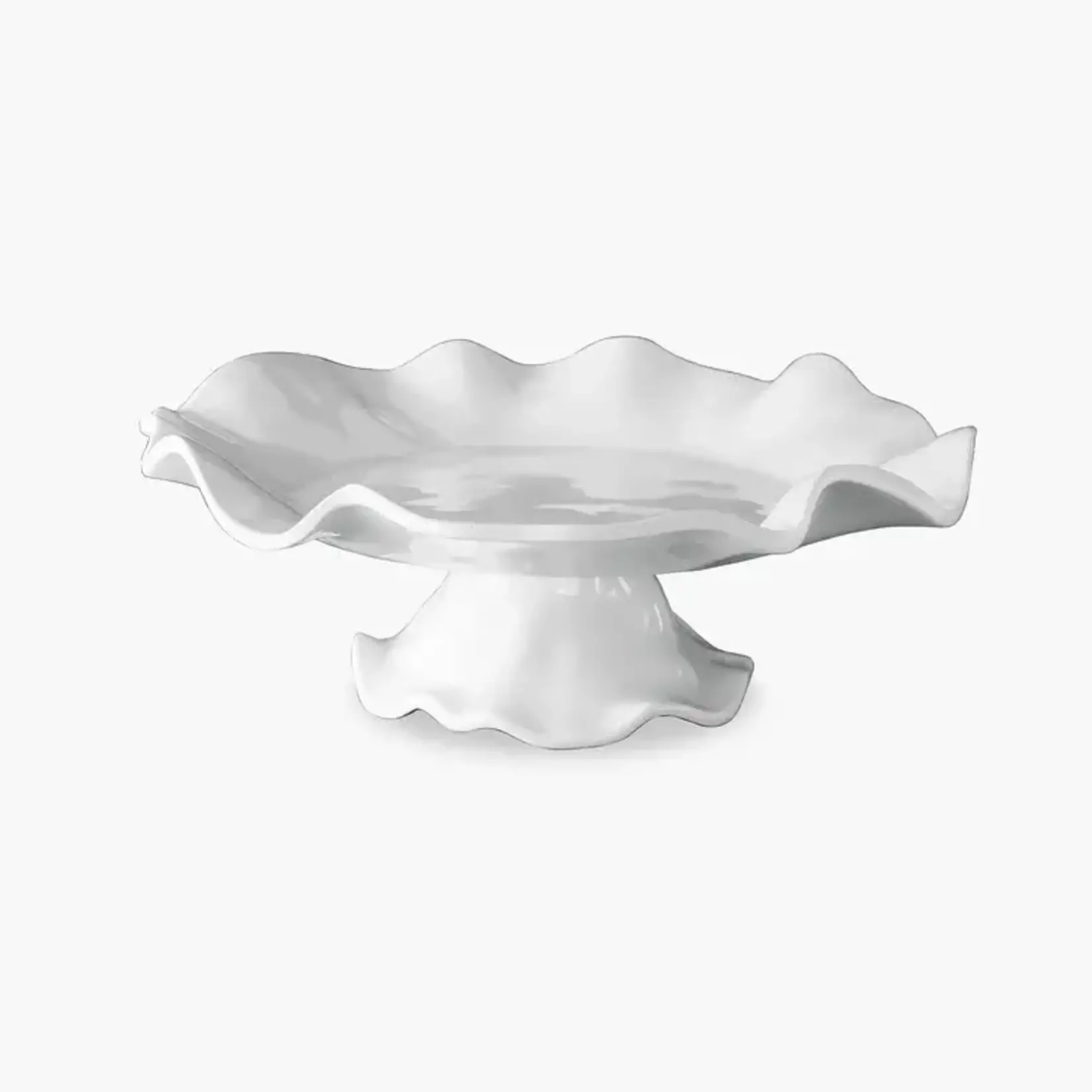 VIDA Havana Pedestal Cake Plate- White