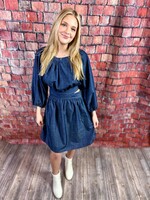 Indigo Soft Washed Mini Dress