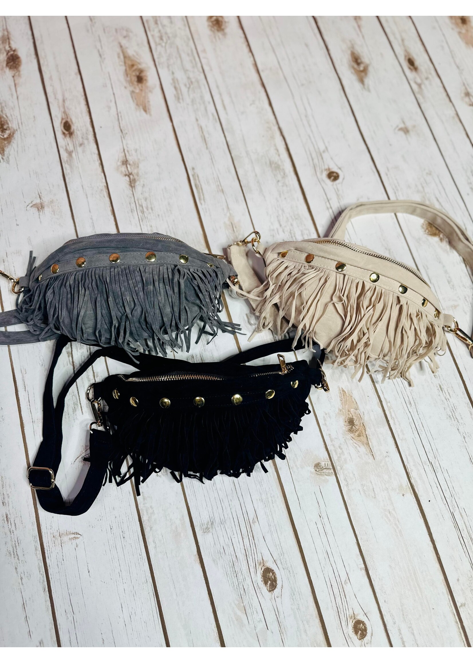 Suede Fringe Bum Bag