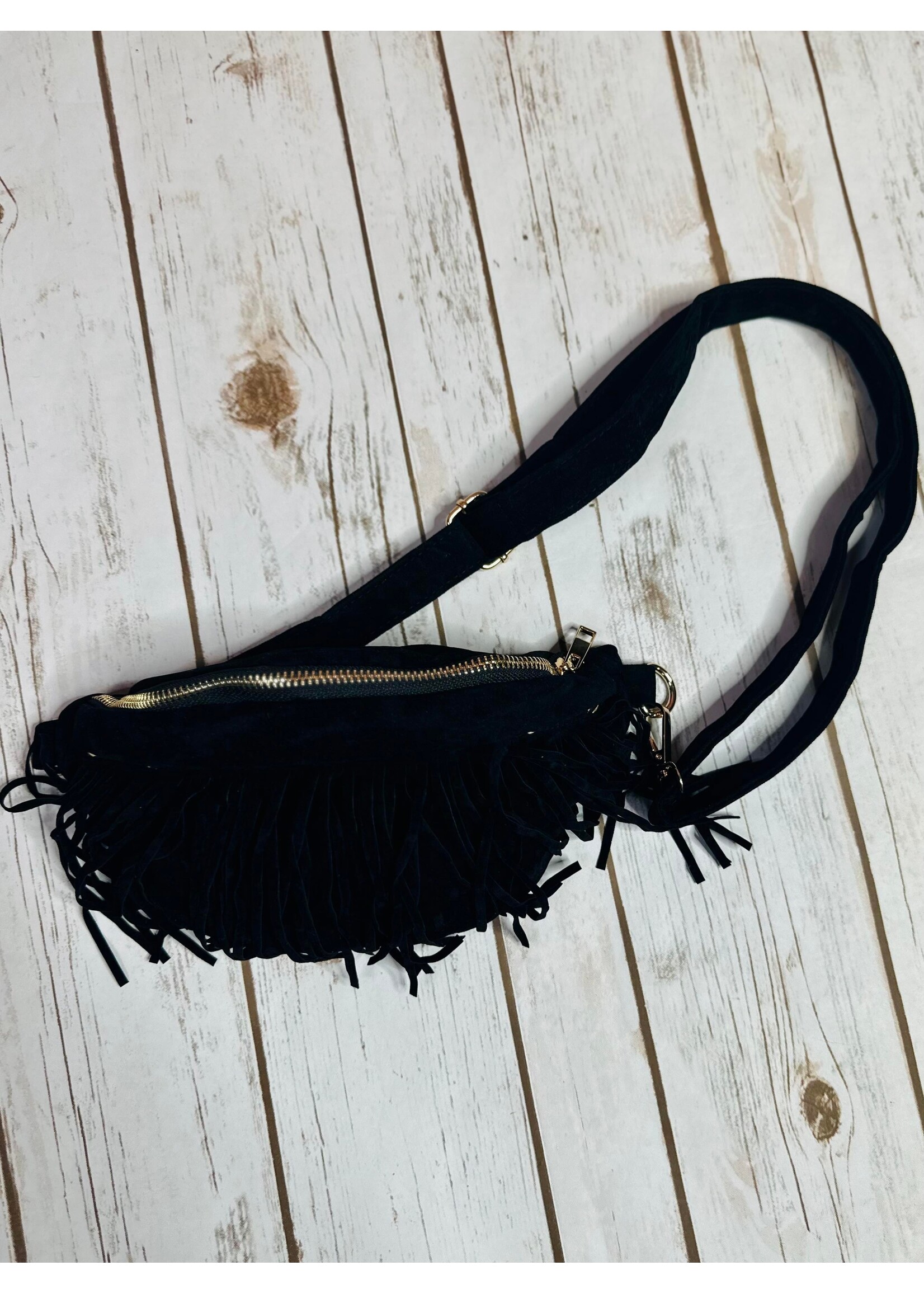 Suede Fringe Bum Bag