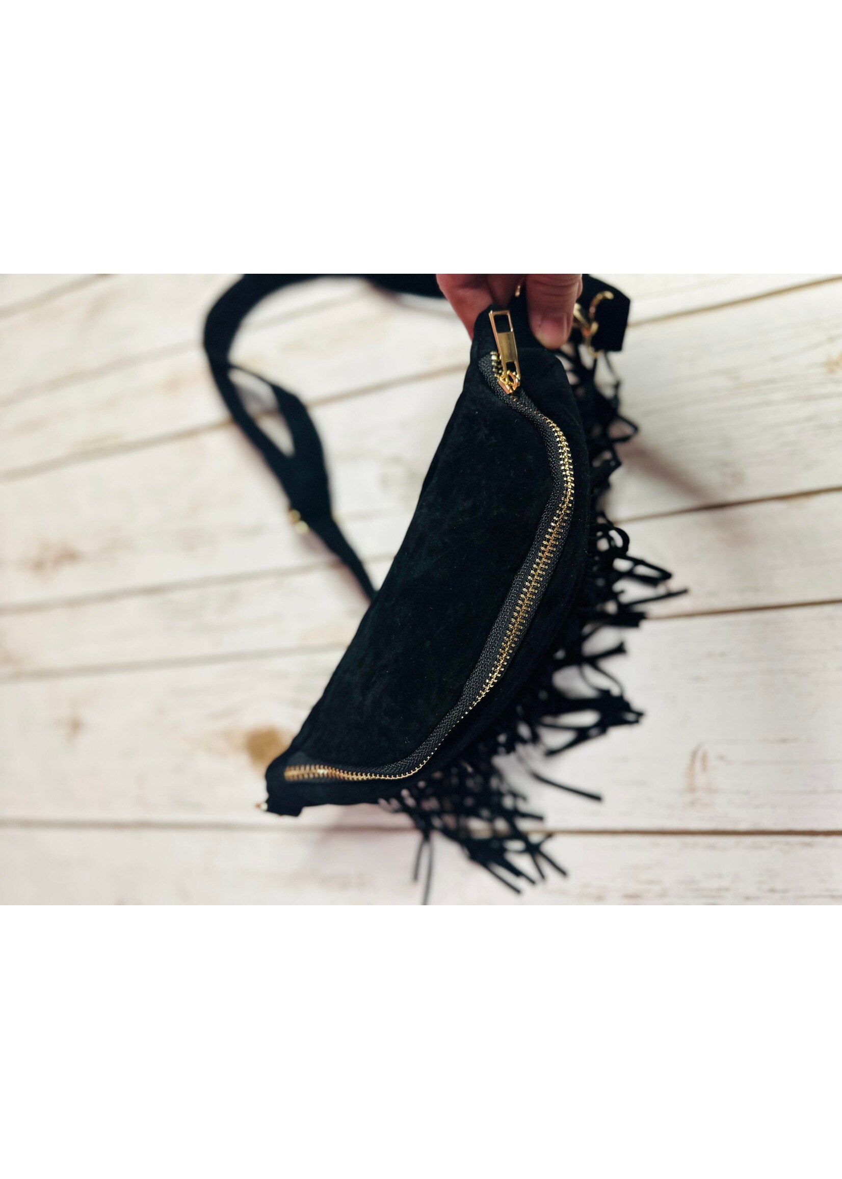 Suede Fringe Bum Bag