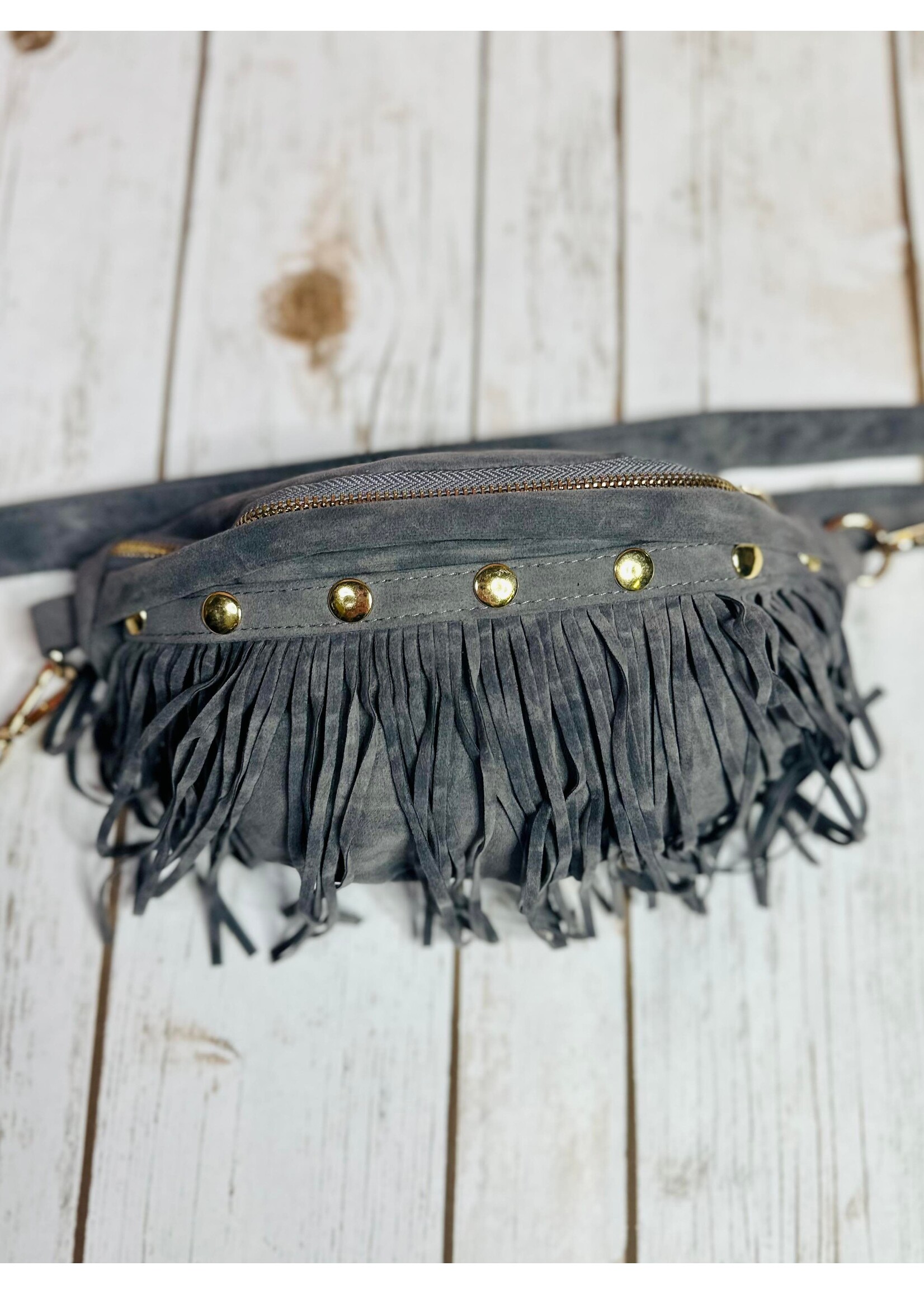 Suede Fringe Bum Bag