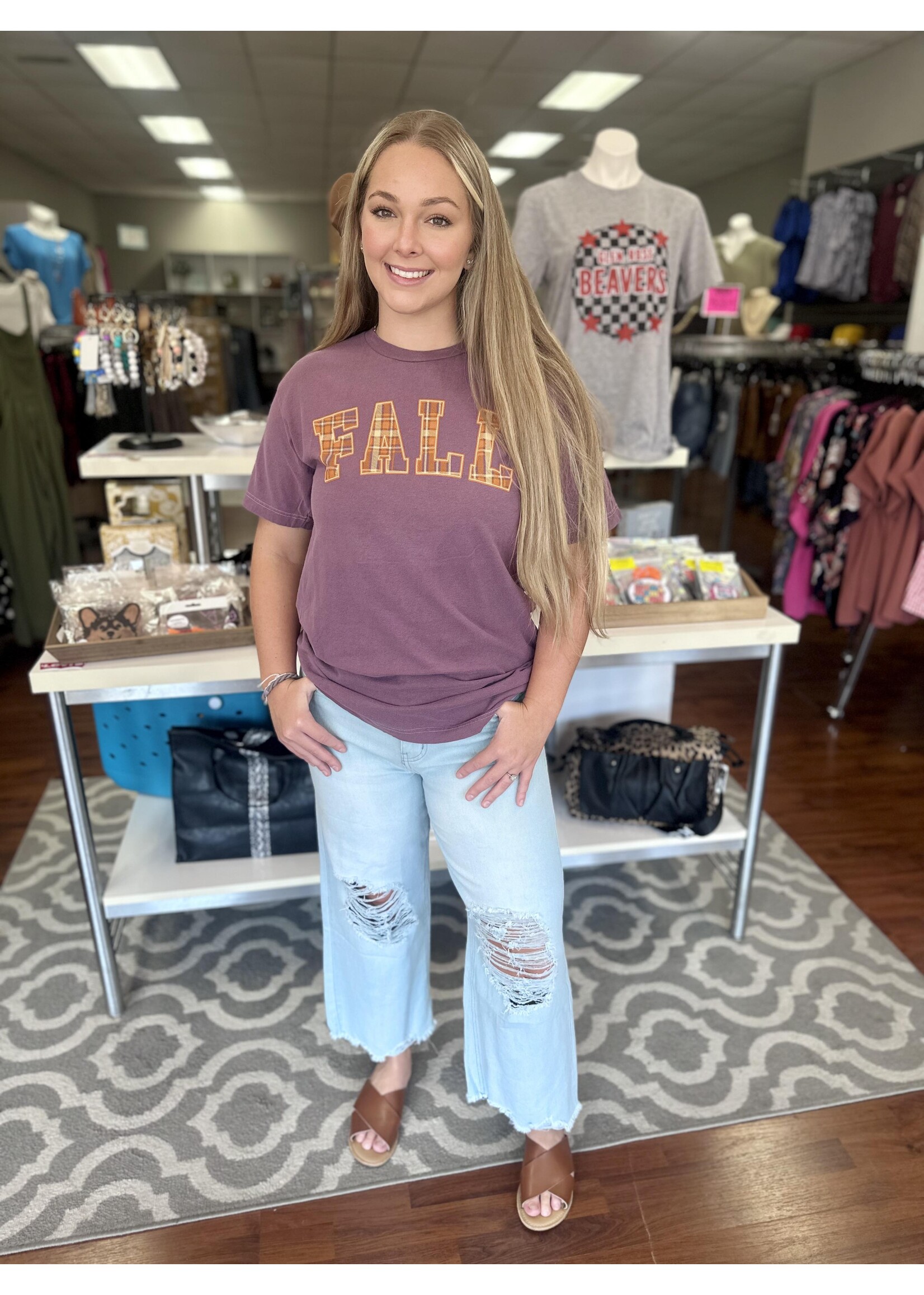 Fall Plum Tee