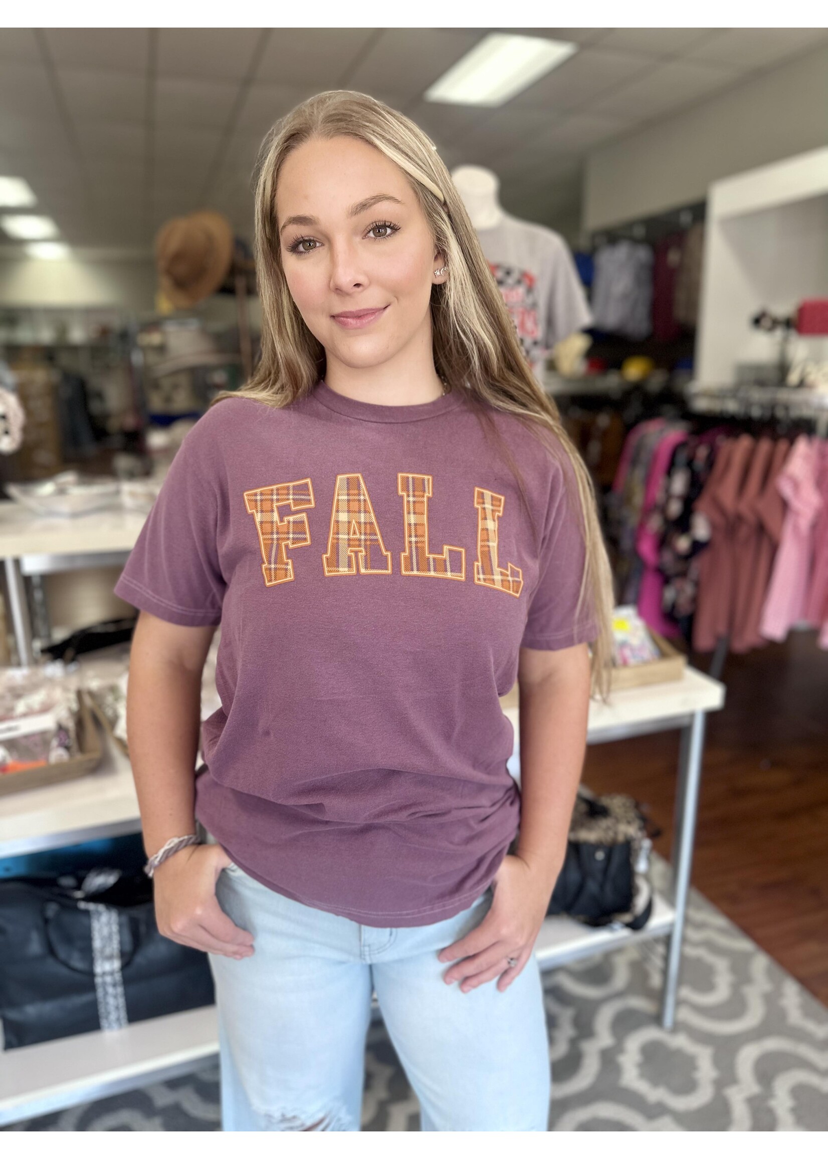 Fall Plum Tee