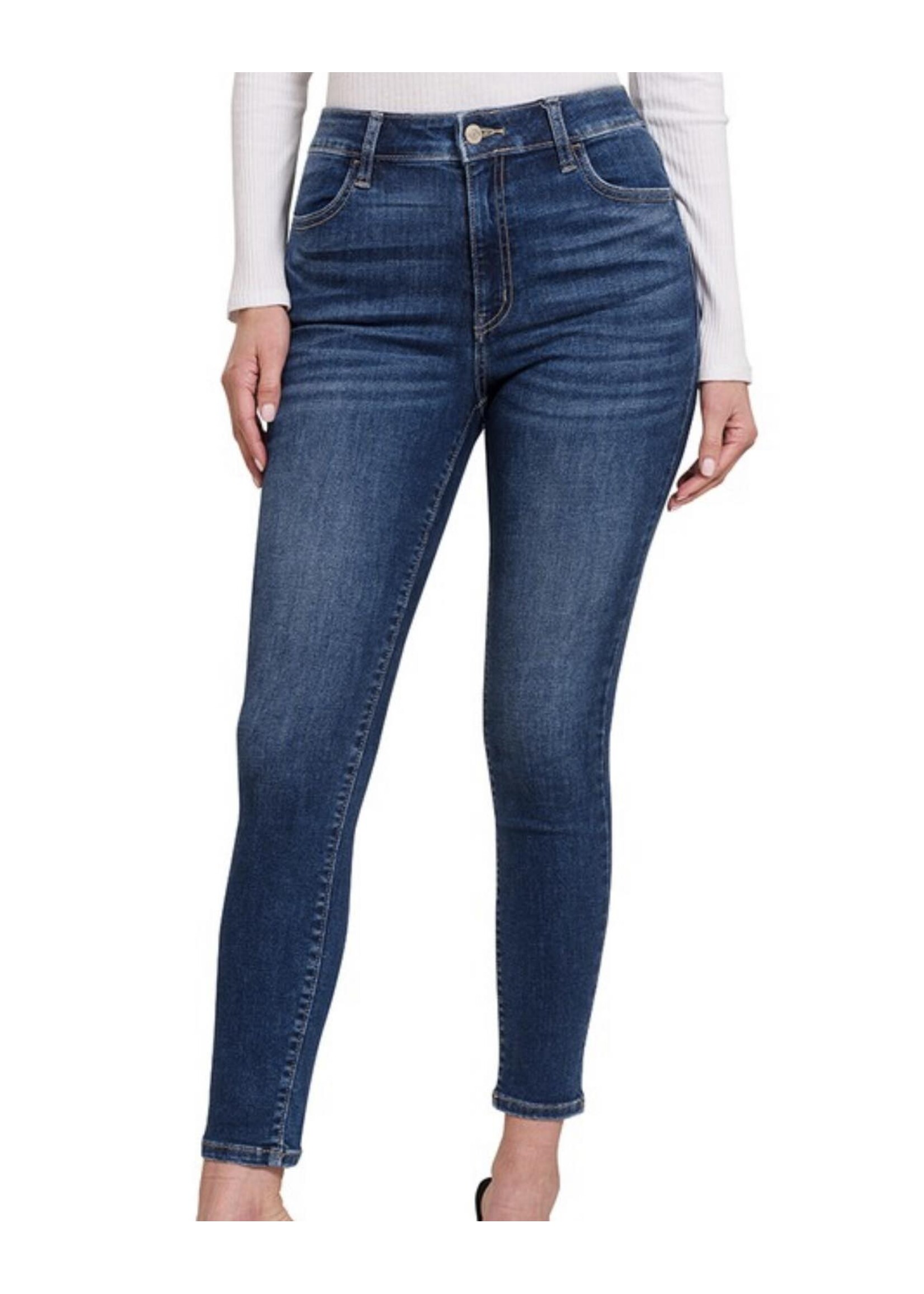 Dark Denim HW Skinny Jeans