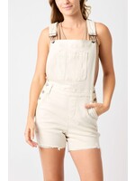 Judy Blue JB Ecru Overall Shorts