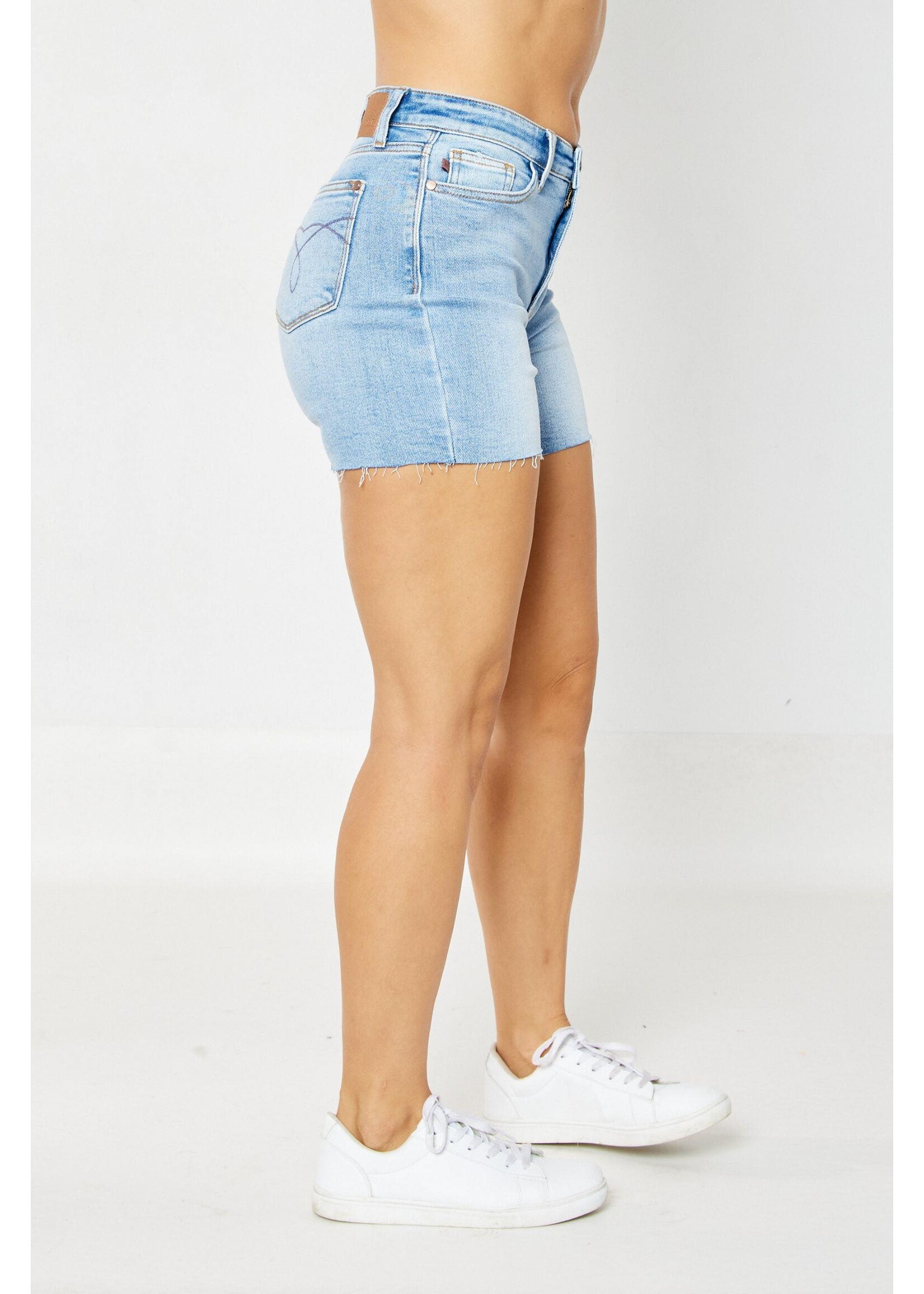 Judy Blue JB High Waist Light Wash Shorts