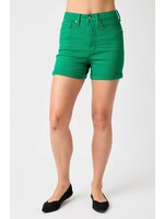 Judy Blue JB Kelly Green HW Tummy Control Shorts