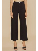 Anniewear Black Stretch Wide Leg Denim Jeans