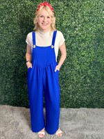 Lovely Melody Royal Blue Stay Calm Jumpsuit