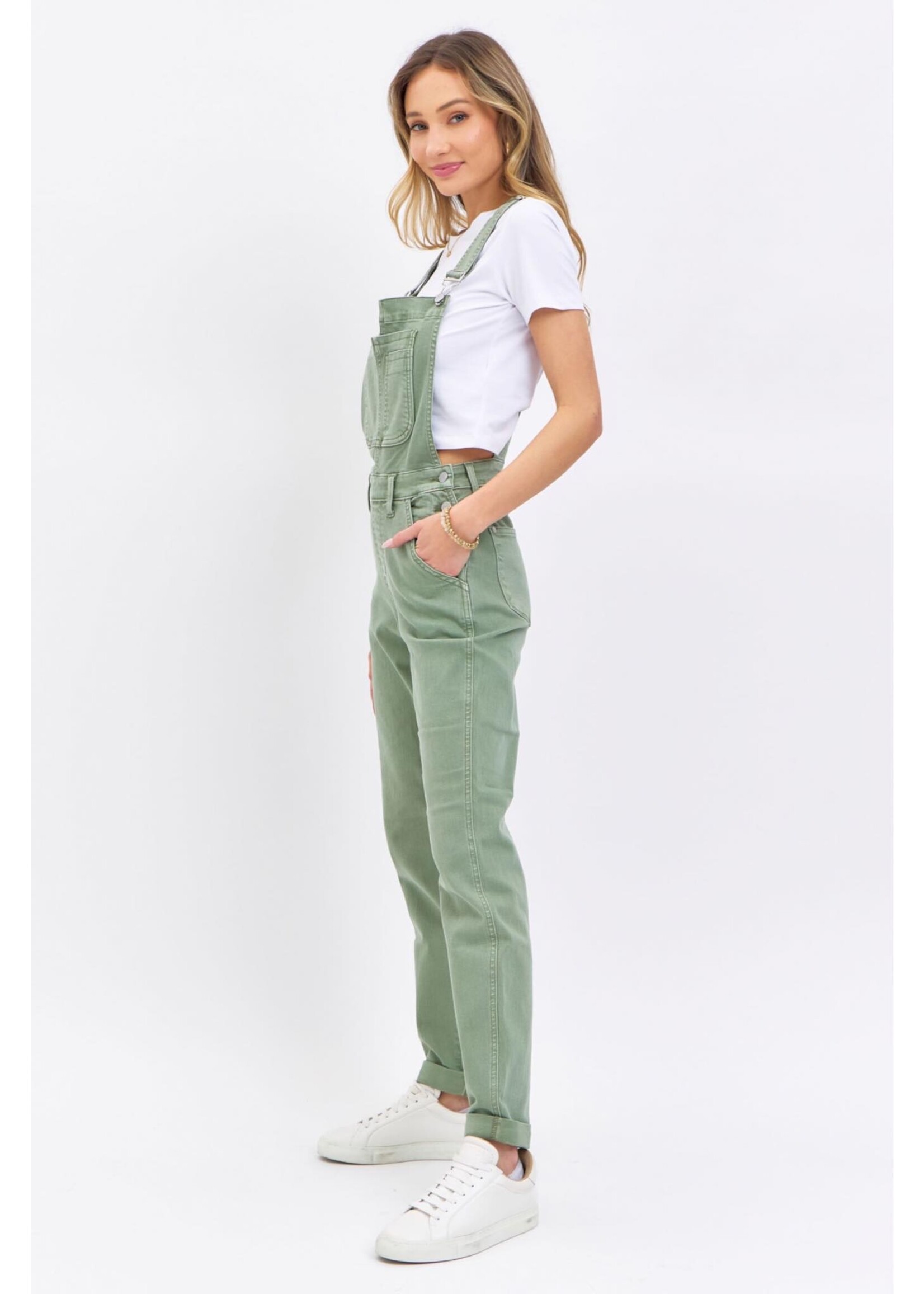 Judy Blue Sage HW Boyfriend Overalls