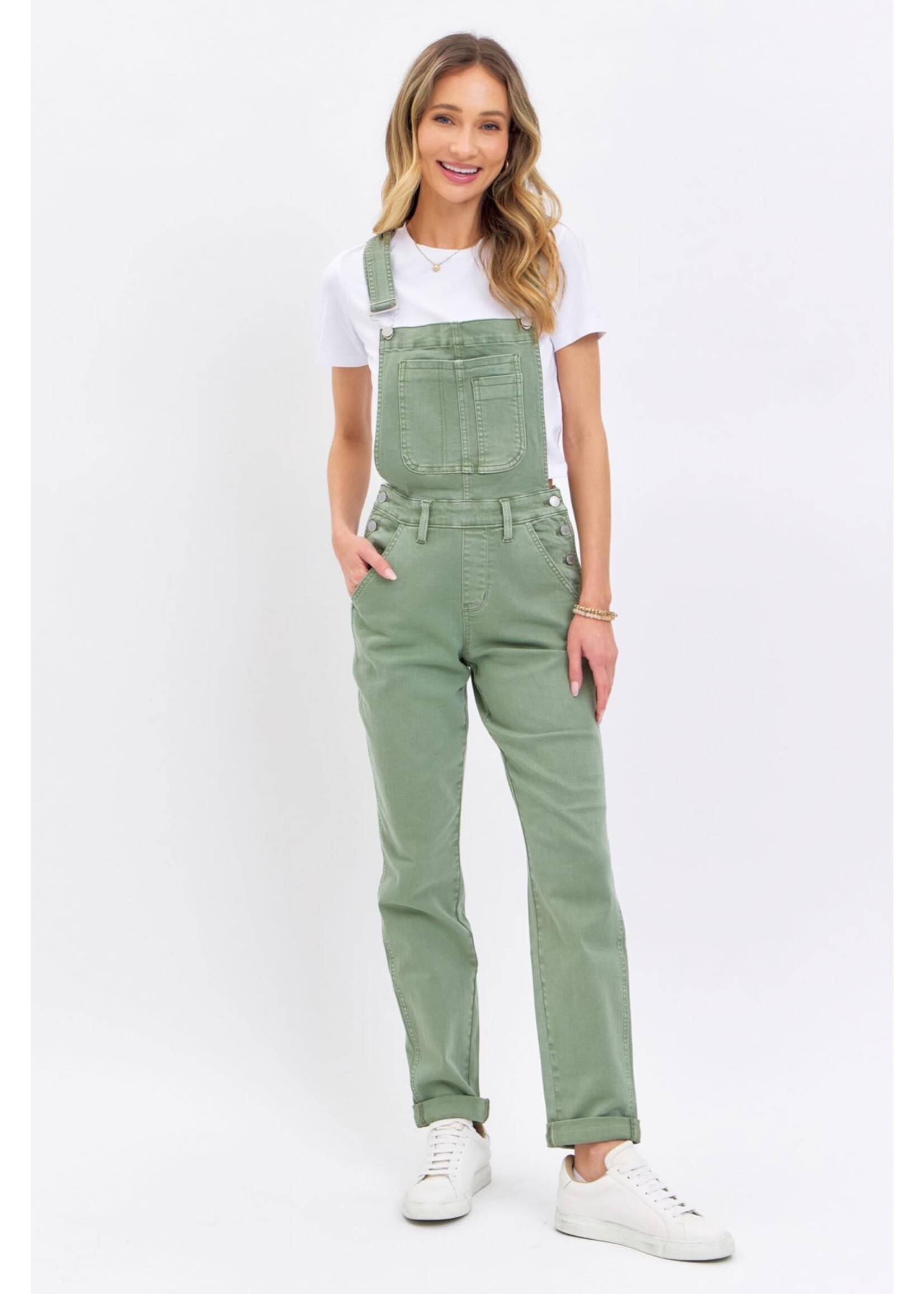 Judy Blue Sage HW Boyfriend Overalls