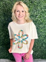 Sage & Fig Daisy Patch Floral Top