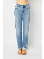 Judy Blue HW Straight w/ Heavy Destroy Jeans