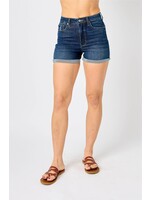 Judy Blue HW Tummy Control Cool Denim Shorts