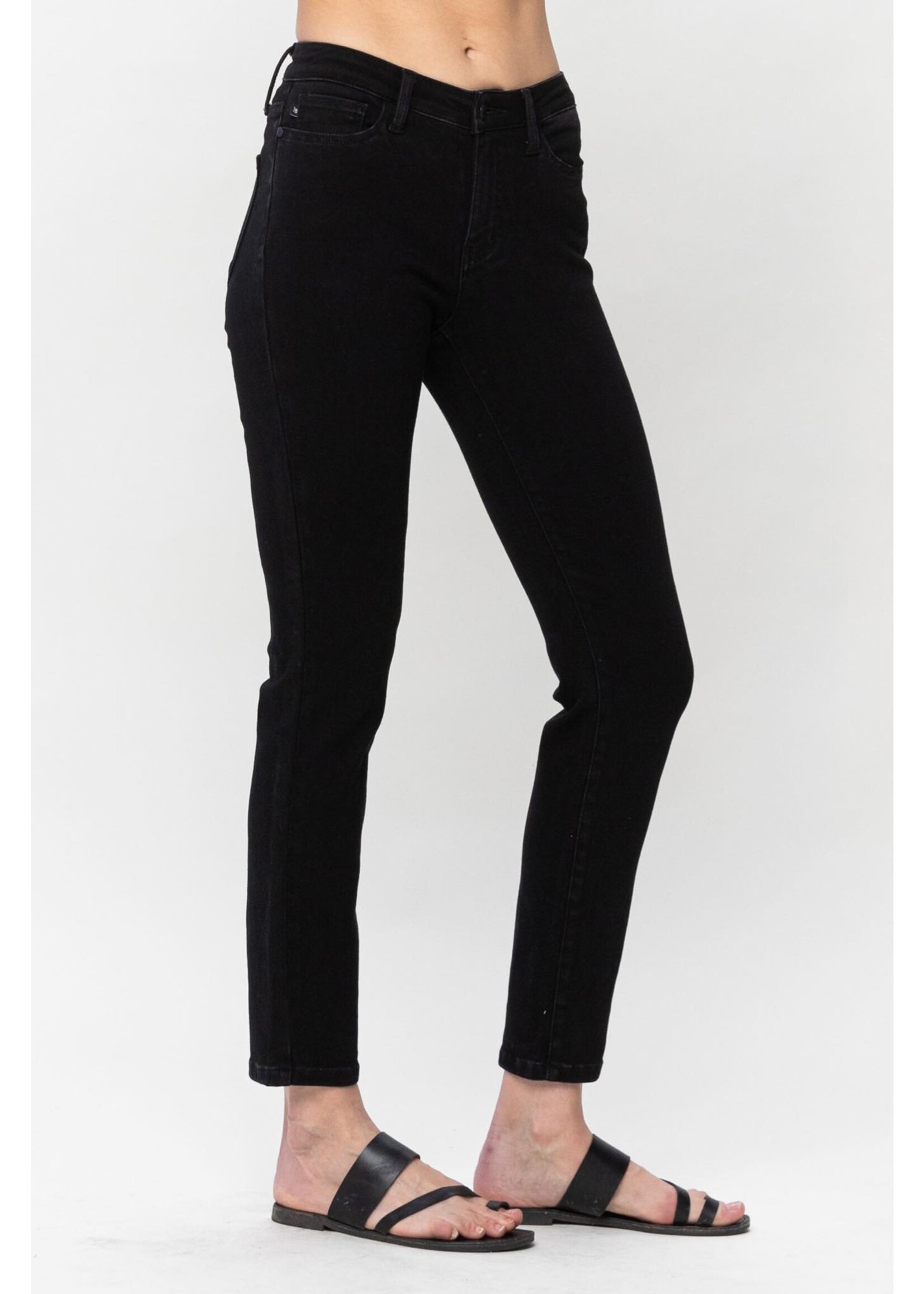 Judy Blue Mid Rise Black Slim Fit Jeans