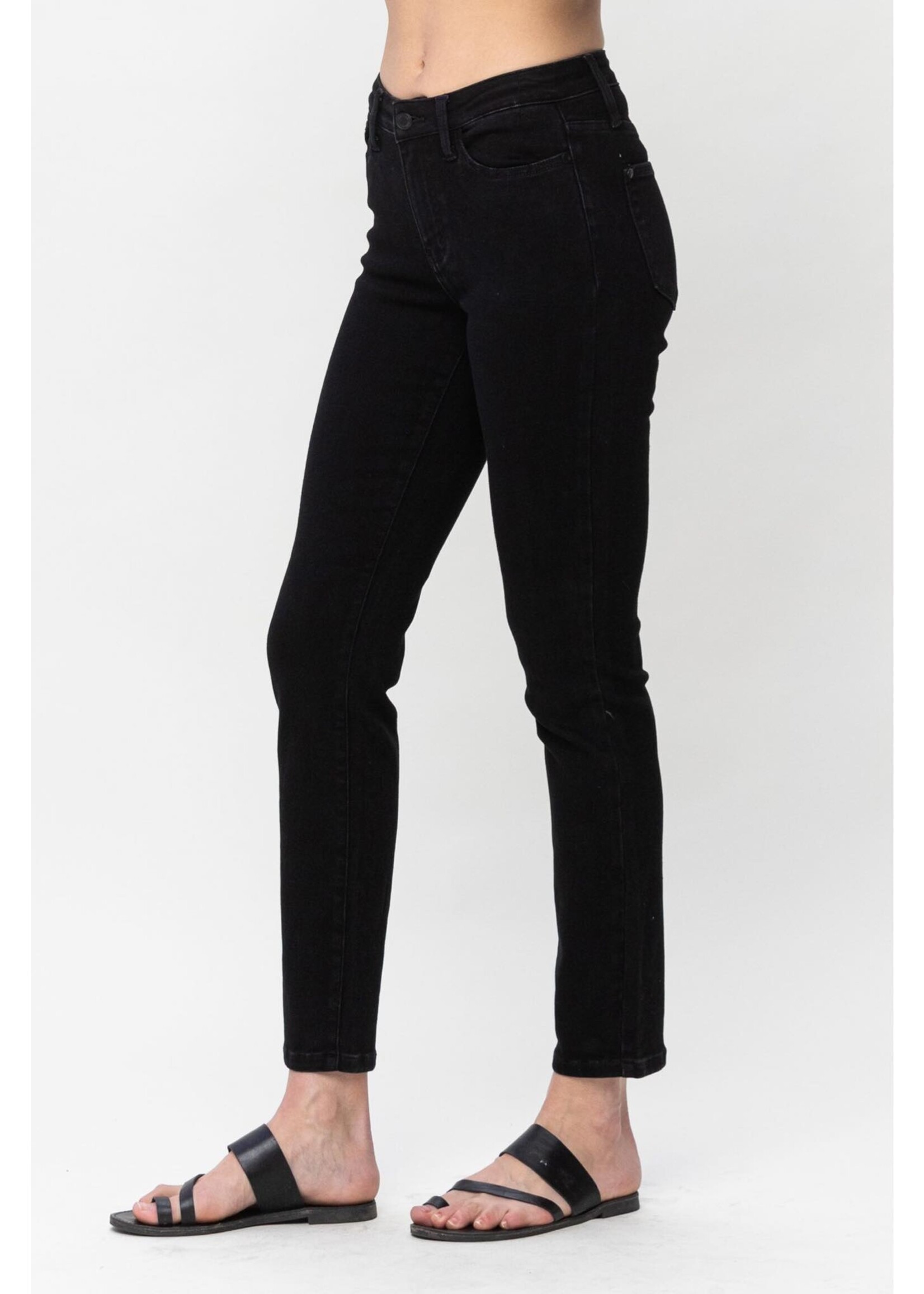 Judy Blue Mid Rise Black Slim Fit Jeans