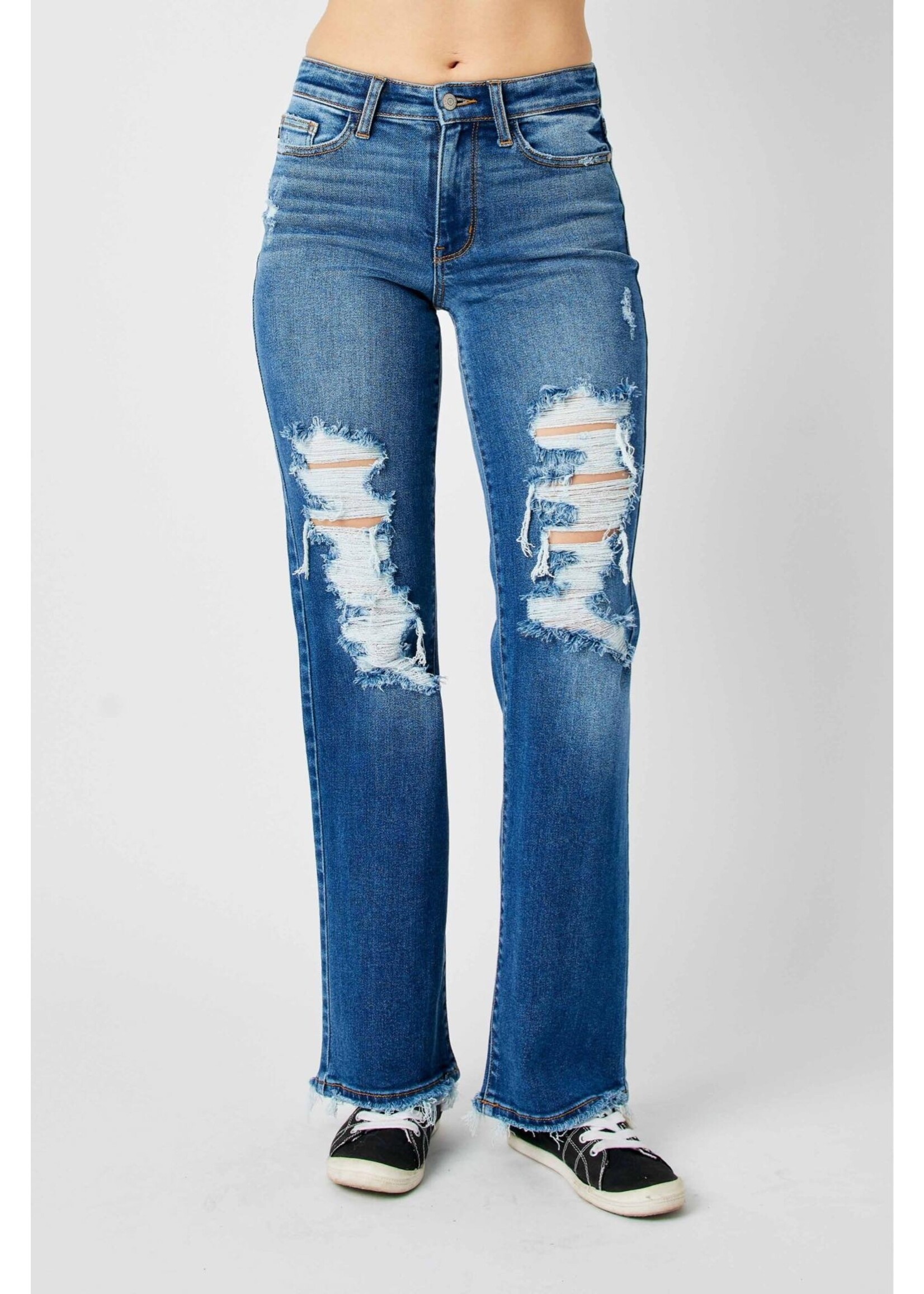 Judy Blue Mid Rise Dad Jeans