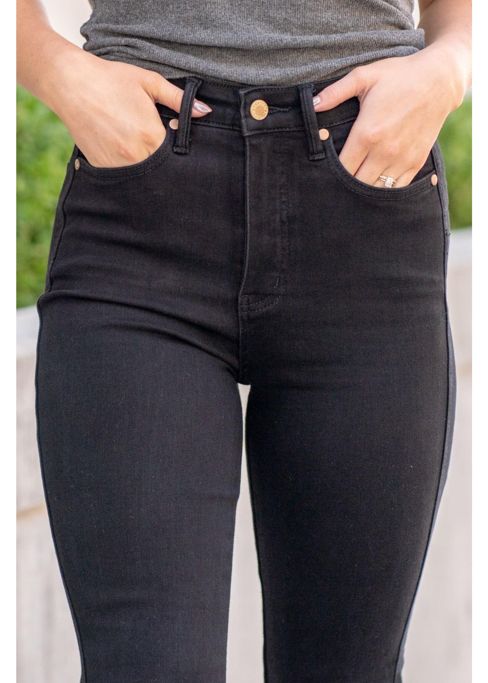 Judy Blue Black HW Tummy Control Flares