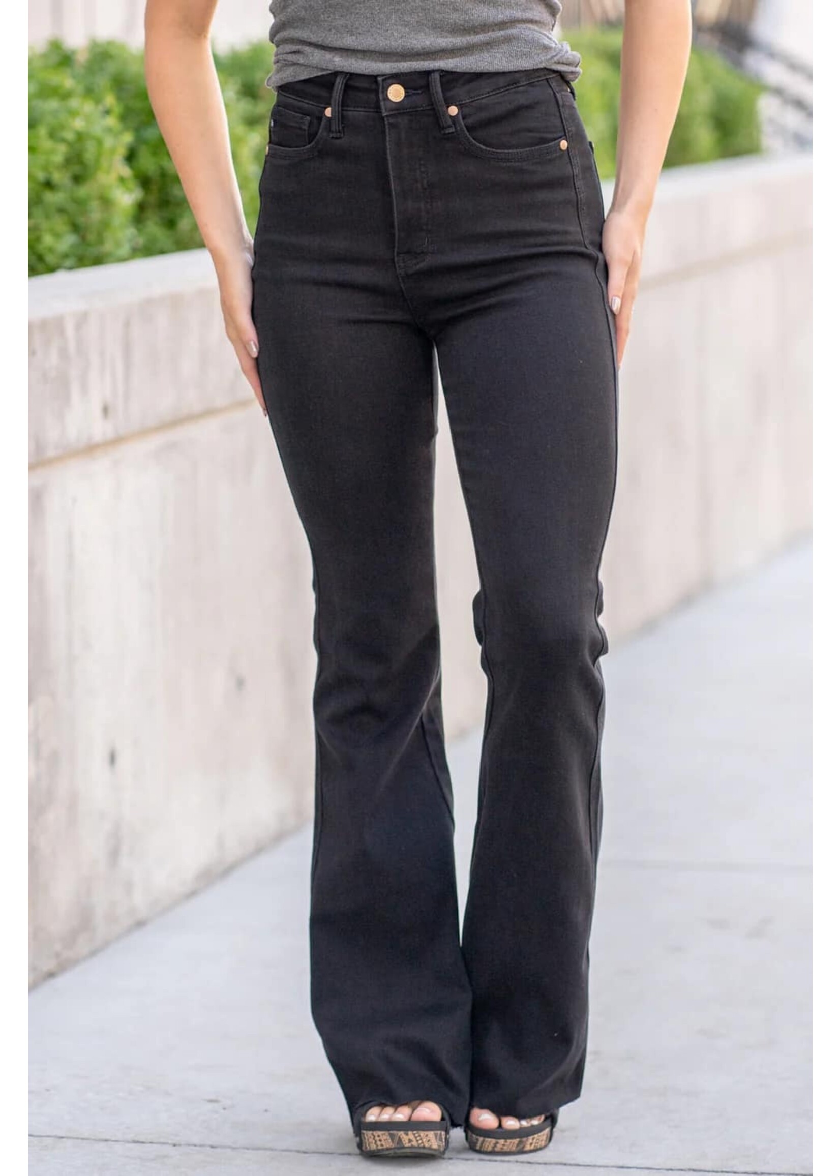 Judy Blue Black HW Tummy Control Flares