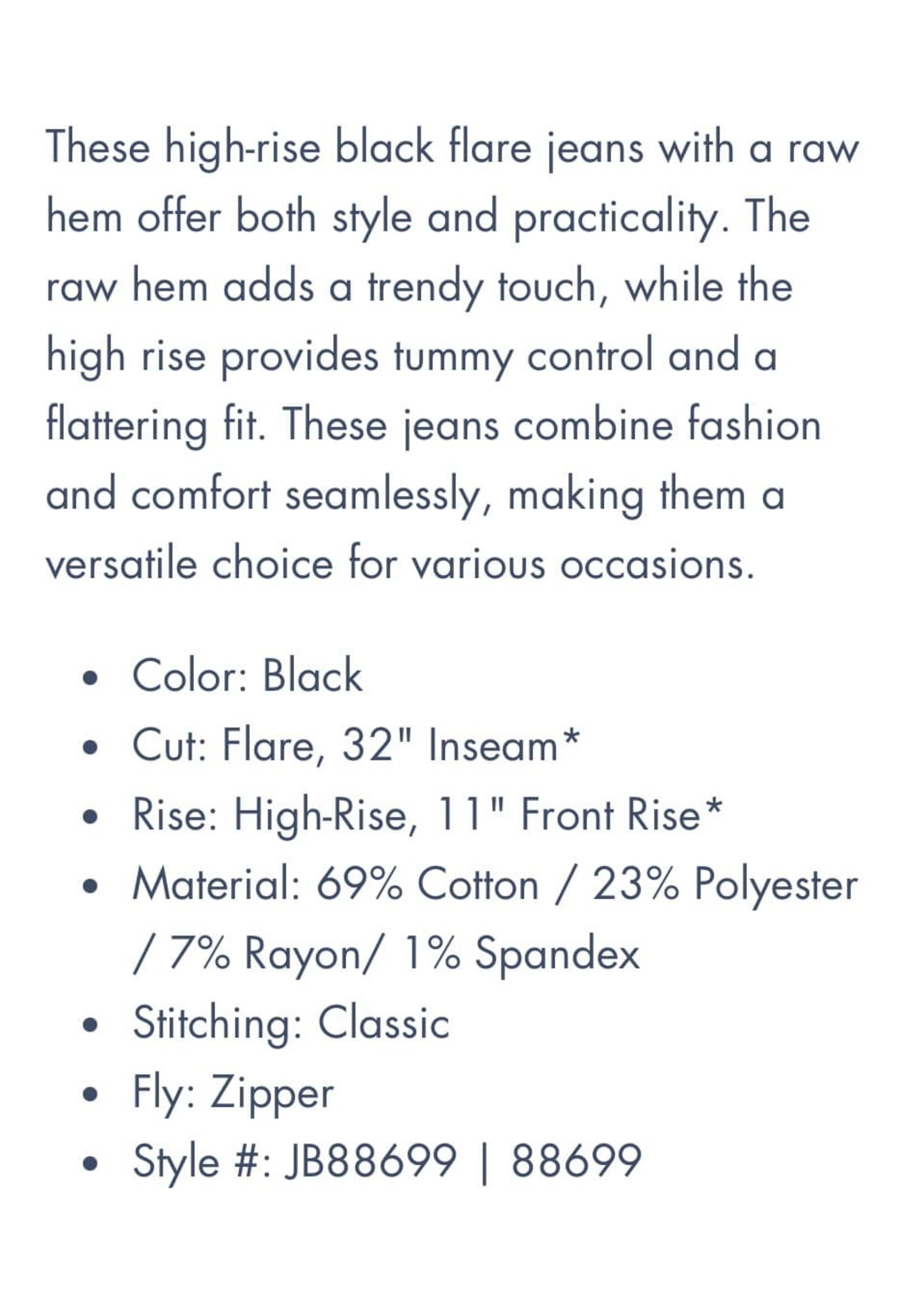 Judy Blue Black HW Tummy Control Flares