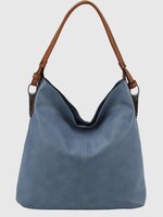 Metal Accent Hobo Bag