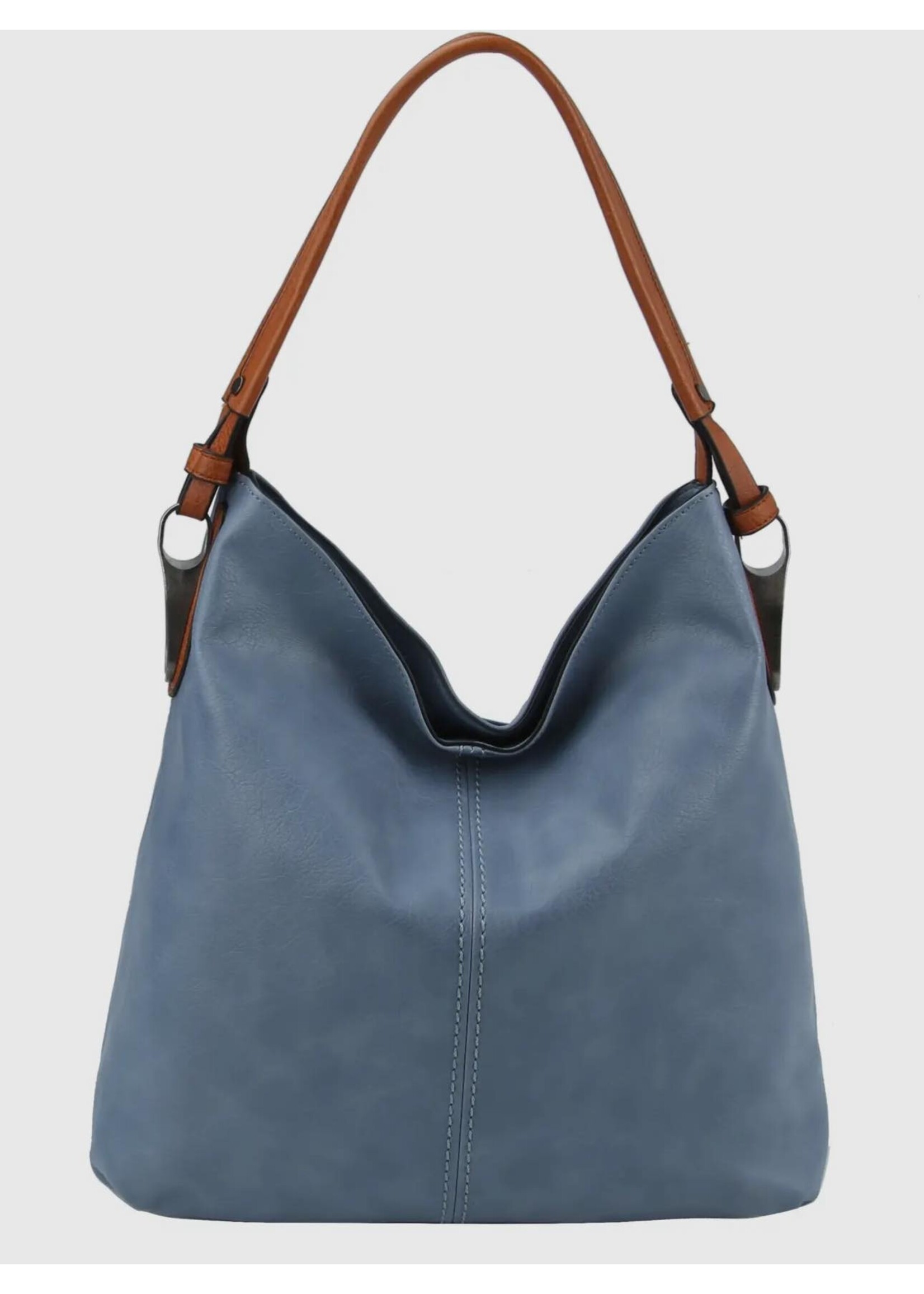 Metal Accent Hobo Bag