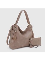 Tonia Double Zipper 2-in-1 Hobo Bag