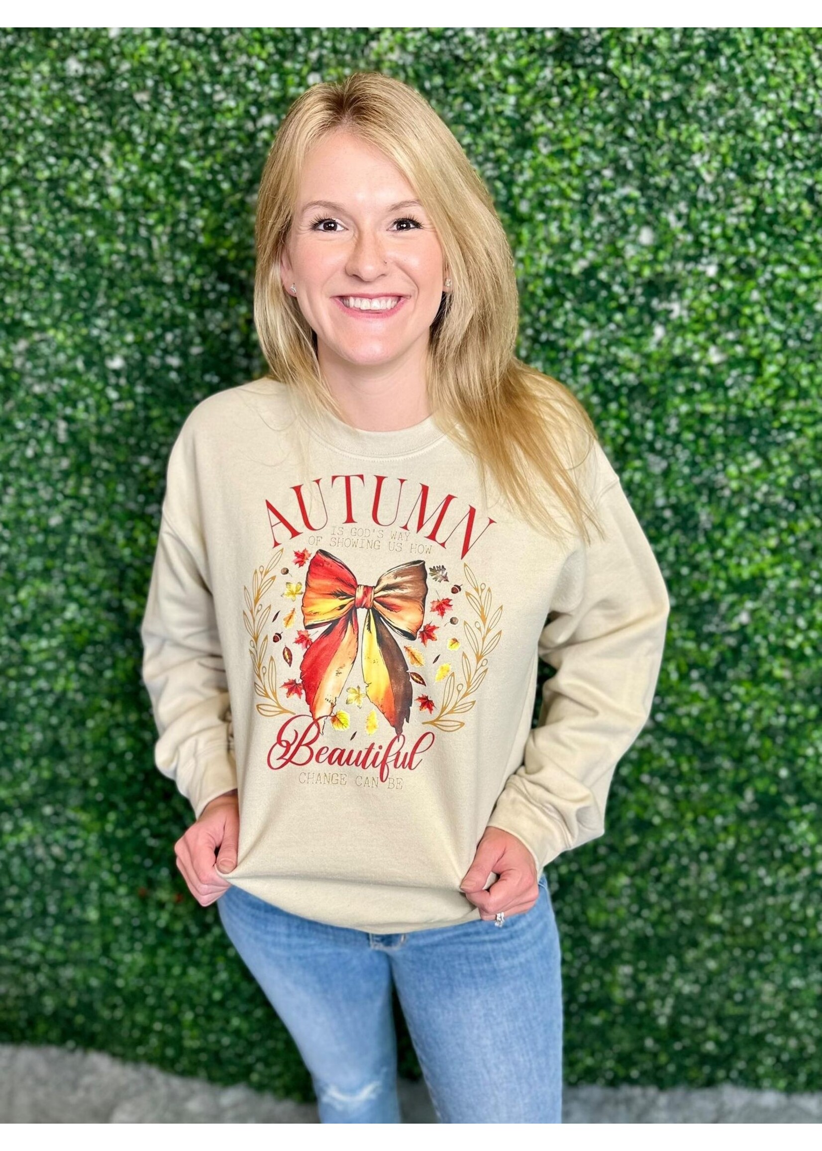 Autumn Changes Sweatshirt Sand