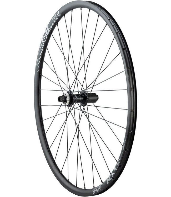 Quality Wheels RS505/DT R500 Disc Rear Wheel - 700, 12 x 142mm, Center-Lock, HG 11, Black
