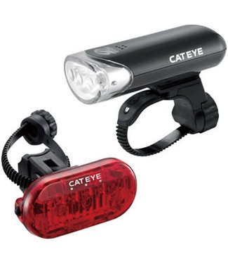 CatEye CatEye HL-EL135 LED Headlight and Omni3 LED Taillight Set: Black