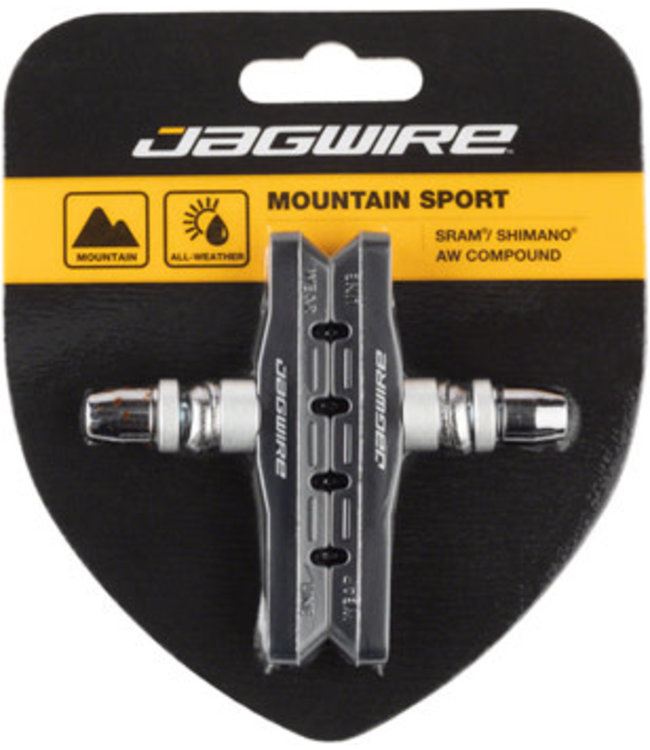 Jagwire Mountain Sport Brake Pads Threaded Post Black
