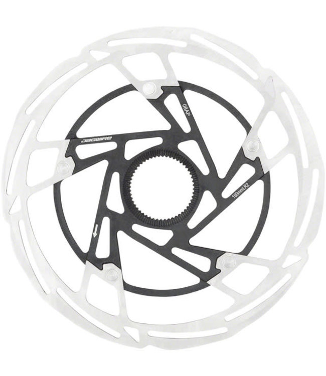 Jagwire Pro LR2 Disc Brake Rotor - 140mm, Center Lock, Silver/Black