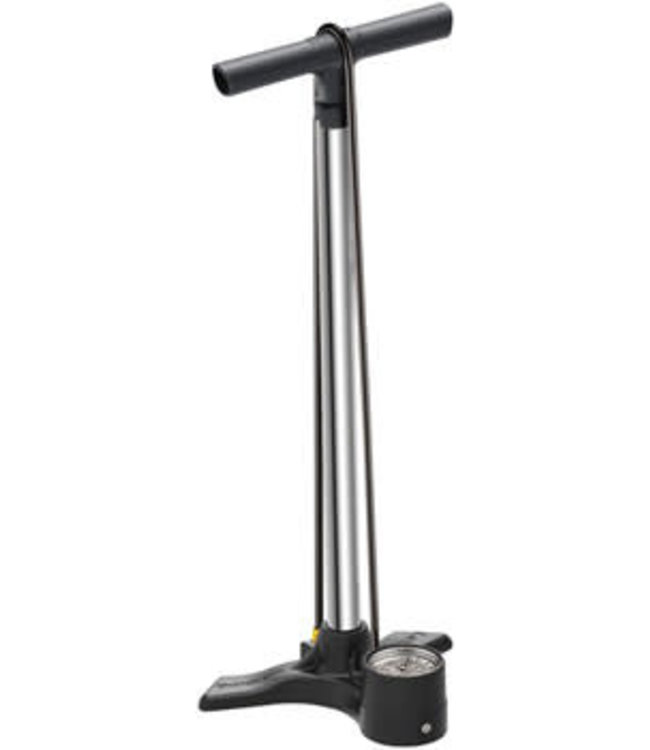 Lezyne Macro Floor Drive Pump: ABS1 Valve, Silver