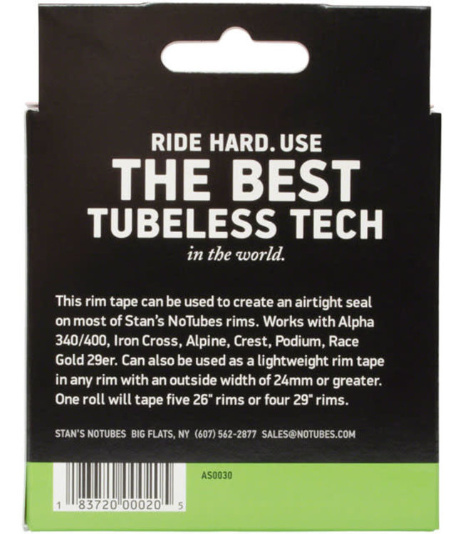 Stan's NoTubes Rim Tape: 21mm x 10 yard roll