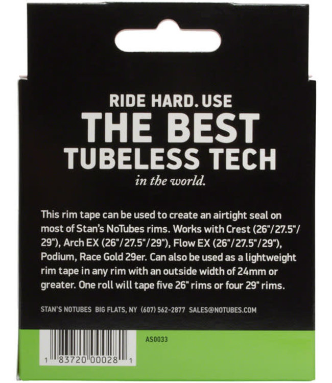 Stan's NoTubes Rim Tape: 25mm x 10 yard roll