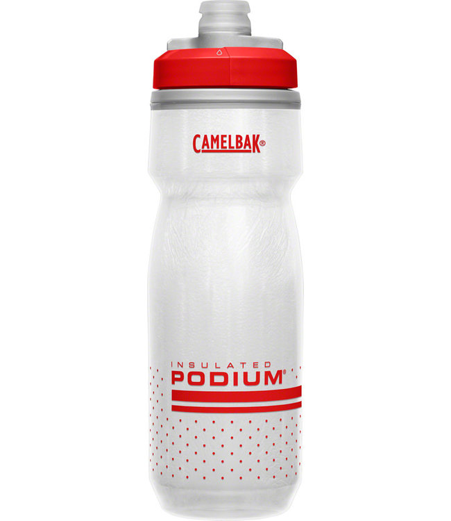 Camelbak Podium Chill Water Bottle - 21oz, Fiery Red/White