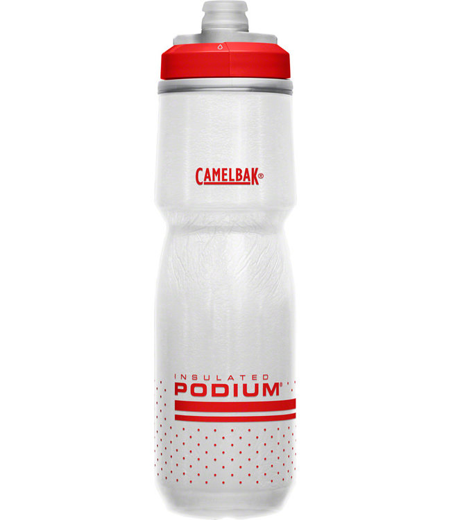 Camelbak Podium Chill Water Bottle - 24oz, Fiery Red/White