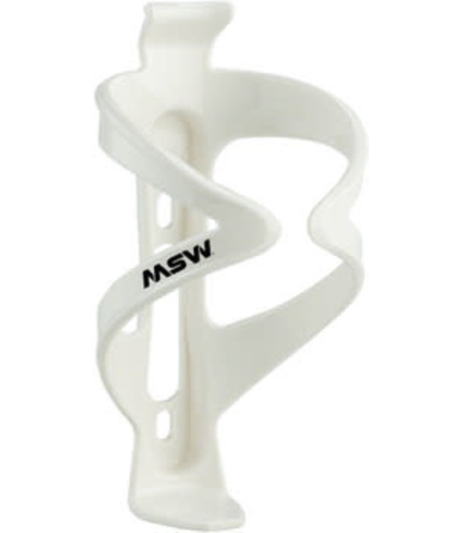 MSW PC-150 Composite Water Bottle Cage White
