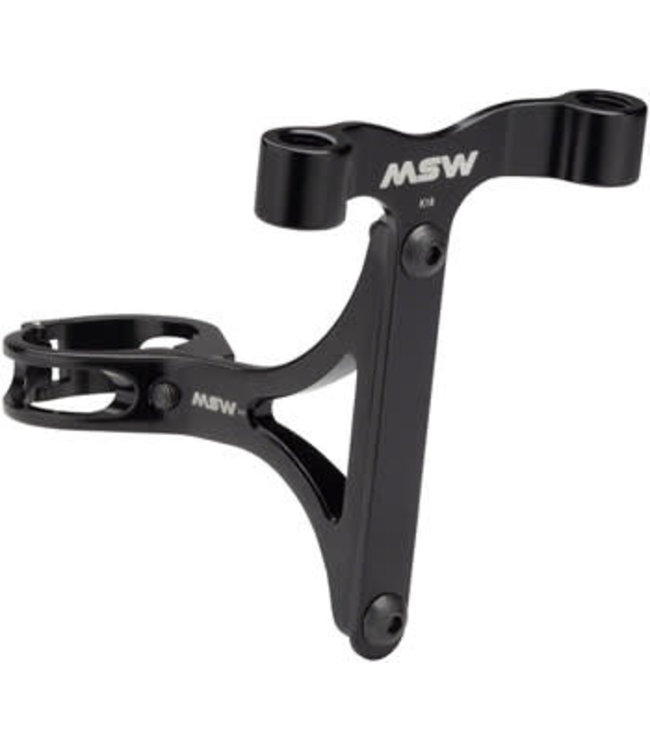 MSW Seltzer Mount - CO2 and Bottle Cage holder with 27.2mm clamp, Black