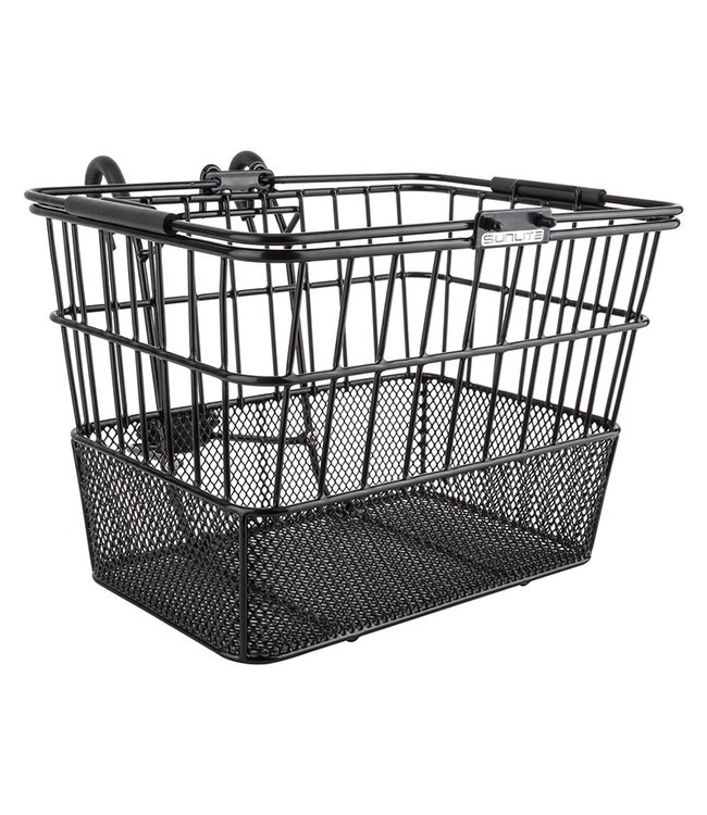 Basket, Standard Mesh Bottom Lift-Off. Black