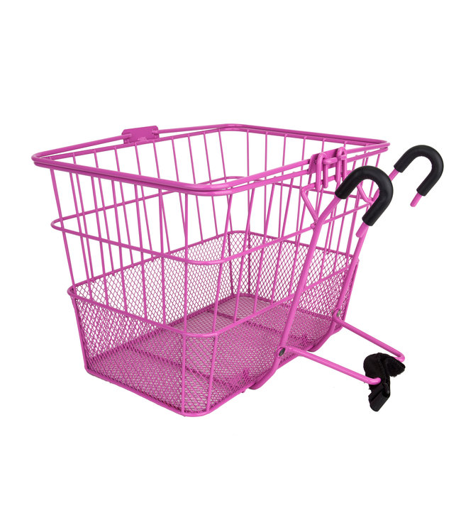 Basket, Standard Mesh Bottom Lift-Off. Pink