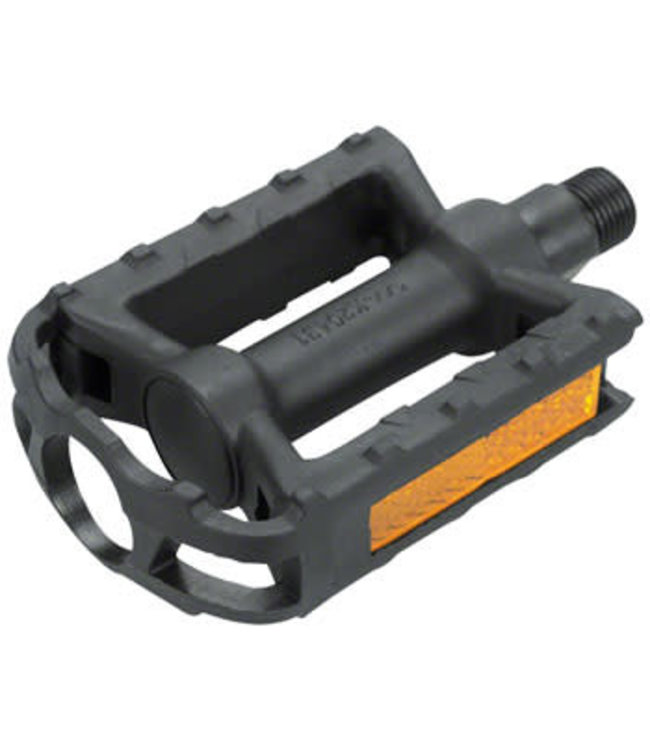 Dimension Junior Pedals - Platform Plastic 1/2 Black